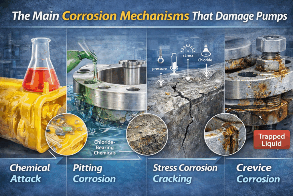 The main corrosion mechanisms in pumps The main corrosion mechanisms in pumps